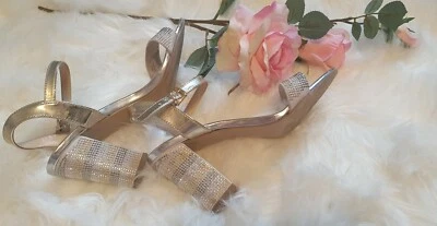 Tacón tobillo brillante Maripe, talla 8,5 Foto 1 de 4