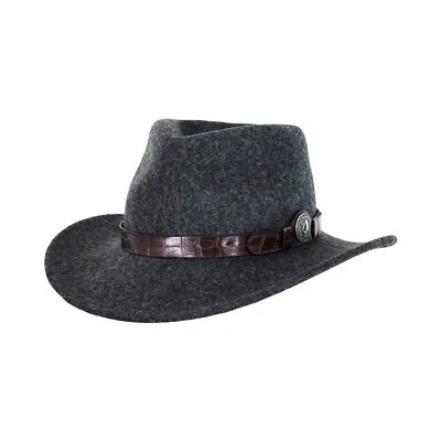 OUTBACK TRADING Unisex 1305 Collingsworth Wire Brim Sateen Lined Wool Hat, Sizes - Image 1 of 4