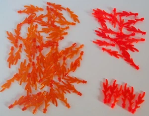 Lego Trans Orange (mit Felge) & Trans Neon Orange (mit Felgen & mit Pins) Wave - Bild 1 von 1