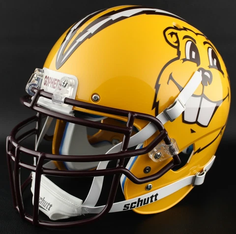 *CUSTOM* MINNESOTA GOLDEN GOPHERS Schutt XP Authentic GAMEDAY Football Helmet Cover