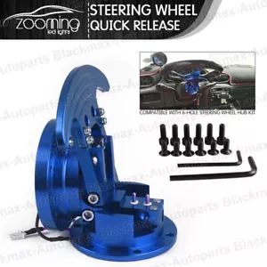 BU Ajustable 90° Inclinable Abatible Sistema de Liberación Rápida Volante Buje Boss Kit - Imagen 1 de 11