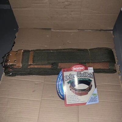 New Bucket Boss 54021 Deluxe Padded Dryz Tool Belt Size S/M 27”-37” - Image 1 of 4