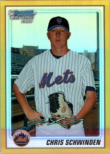 2010 Bowman Chrome Prospects Gold Refractors #BCP166 Chris Schwinden /50