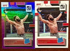2023 Panini UFC Donruss Chris Curtis Rated Rookie Purple Holo & Base #205