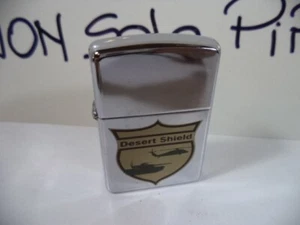 ZIPPO LIGHTER ACCENDINO DESERT SHIELD  1991 VINTAGE NUOVO MAI ACCESO - Picture 1 of 7