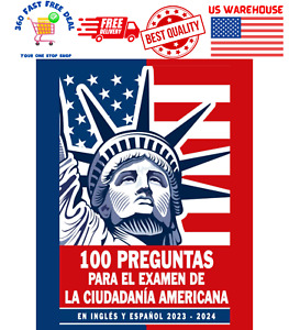 Libro De Preguntas Para La Ciudadania Americana 2023 2024 En Ingles Y Español
