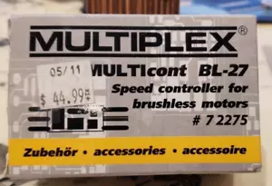 Multiplex MULTIcont BL-27 Brushless ESC new original package - Picture 1 of 6