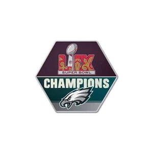 2025 NFL Super Bowl LIX 59 Champions Hexagon Pin Philadelphia Eagles - Picture 1 of 1