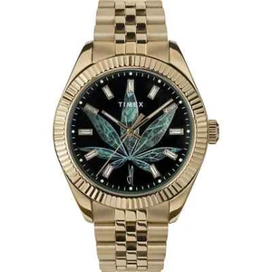 Orologio Timex x Jacquie Aiche Alta Vita 41mm Bracciale Acciaio Inox Nero - Foto 1 di 8