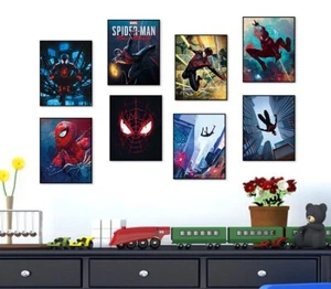 Marvel Canvas Art Spider-Man Anime Poster Decorated Children's Bedroom(no frame) - Picture 1 of 24