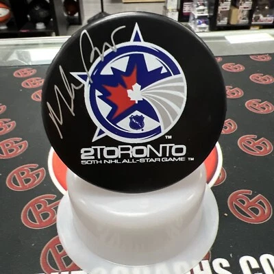 Mike Richter Autographed New York Rangers Toronto ASG Logo Puck Signed Steiner - Image 1 of 4