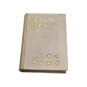 1892 Beautiful Thoughts by Henry Drummond 1st Ed HC Book Antique Good Condition - Foto 1 di 24