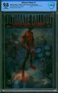 ULTIMATE FALLOUT #4 ⭐ CBCS 9.8 ⭐ LA MOLE FOIL VARIANT COVER Miles Morales 2020 - Picture 1 of 3