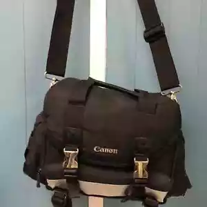Canon 100-DG Digital Gadget Bag black and silver spots for lenses etc 12” x 10” - Picture 1 of 7