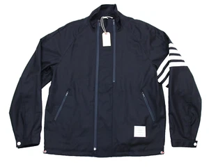 Thom Browne Double Zip Raglan Jacket Size 2 (M) Navy Super 120's Twill NWT $1875 - Picture 1 of 9