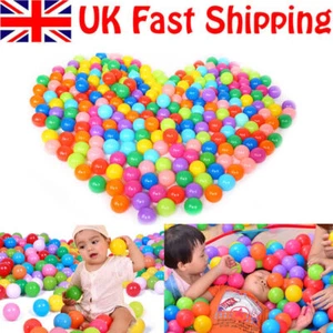 50-1200 Soft Plastic Ocean Balls Children Pit Kids Colourful Toy Play Pool Ball - Picture 1 of 17