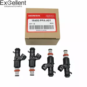 OEM 4 PCS Fuel Injectors for 2002-2004 Honda CRV EX LX Base 4-Door 16450-PPA-A01 - Picture 1 of 24