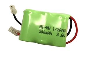 3.6V Battery Pack AAA NiMH 1/2 300mAh Rechargeable for Home Phone Cordless Light - Picture 1 of 5