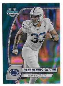 2024 Bowman University cromo - Dani Dennis-Sutton #51 refractor de lava verde azulado (RC) - Imagen 1 de 1