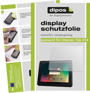 2x Displayschutzfolie für Intenso Tab 814 Schutz Guard Entspiegelt - Bild 1 von 5