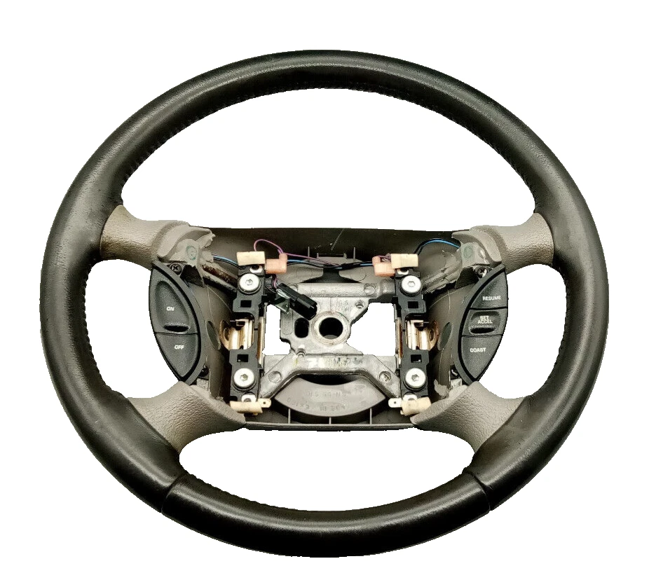 Volante Ford Mustang 1994-2004 2 tonos gris cuero raro OEM con crucero (3) Foto 1 de 4