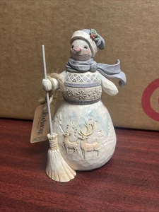 Jim shore 6006583 Winter days are joyful RARE days Xmas figure enesco - Picture 1 of 11