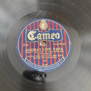Lucille Hegamin 78rpm Aggravatin' Papa/Beale St. Mama; Cameo 270 VG - Picture 1 of 13