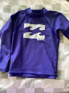 KIDS BILLABONG PURPLE LONG SLEEVE RASHIE SIZE 6 - Bild 1 von 5