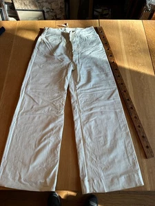 Pantalones de lona blancos marineros de la Primera Guerra Mundial, peto, Philip M. Punzelt, Westport CT - Imagen 1 de 18