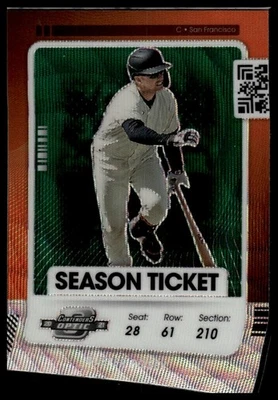 2021 Panini Contenders #34 Buster Posey Optic Green Wave - Image 1 of 2