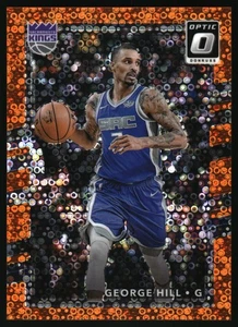 2017-18 Panini Donruss Optic - George Hill #129 Orange Fast Break Prizm /193 - Picture 1 of 2