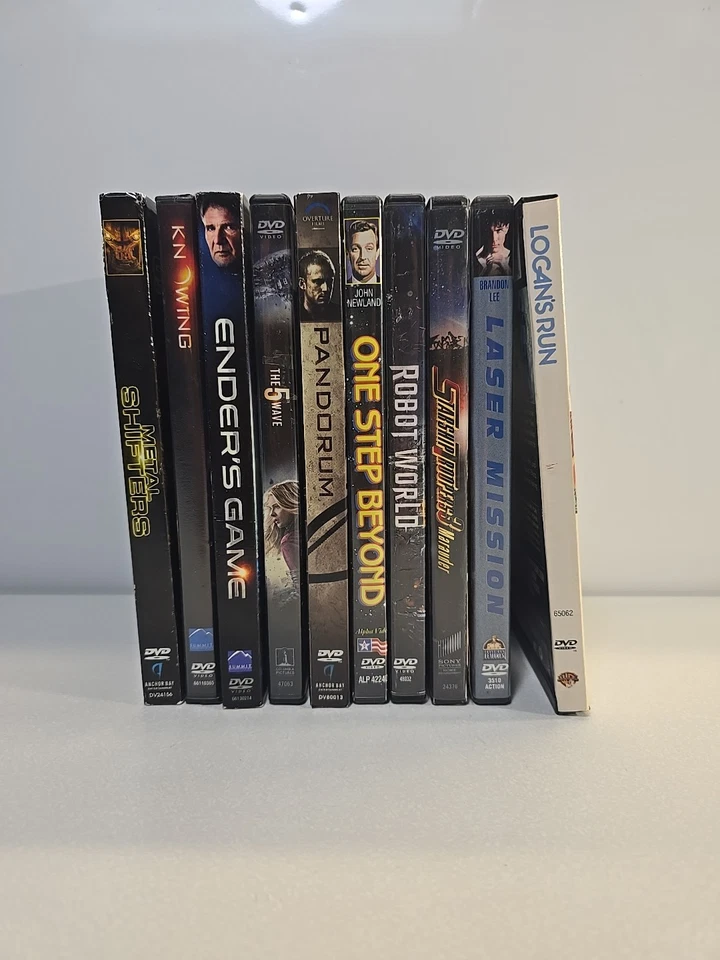 Lot of 10 Science Fiction DVD Movies - Logans Run - Starship Troopers - Pandorum Foto 1 de 4