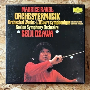 Seiji Ozawa Boston Symphony Maurice Ravel Orchestral Works 4 Cassettes Ed1 NM - Picture 1 of 7