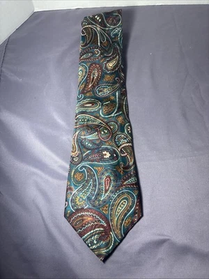 Corbata vintage de Wembley para hombre de cachemira clásica mezcla de seda multicolor años 90 Foto 1 de 4