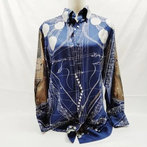 Hermes Dress Shirts Mens Silk 40 4714318 - Picture 1 of 11