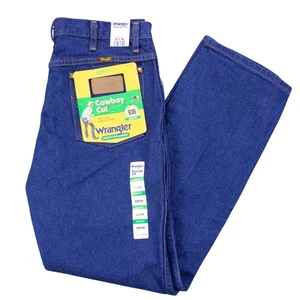 Neu mit Etikett Wrangler 936PWD Herrenjeans 33 x 30 blau Cowboyschnitt schmale Passform - Bild 1 von 13