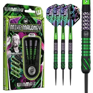 Dardos Winmau Mike Maloney punta de acero 24 g 90 % aleación de tungsteno - Imagen 1 de 6