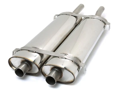 JAGUAR E-TYPE BIG BORE MAIN SILENCER TWIN ASSEMBLY BSJR572 - Image 1 of 2