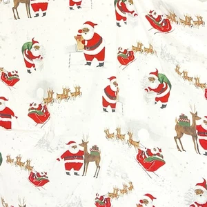 Sábana Ajustable Pottery Barn Kids Heritage Santa Cuna Piel Negra Marrón Navidad - Imagen 1 de 13