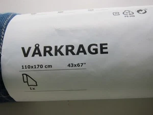 Ikea Throw Blanket Varkrage Blue  110cm x 170cm BNWT 100% polyester - Picture 1 of 7