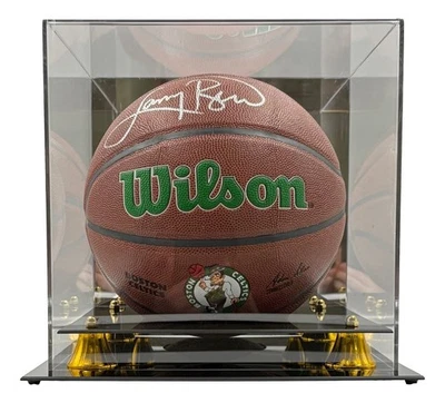 Larry Bird Signed Wilson NBA Boston Celtics Logo Basketball Bird+PSA/DNA w/ Case - Image 1 of 3