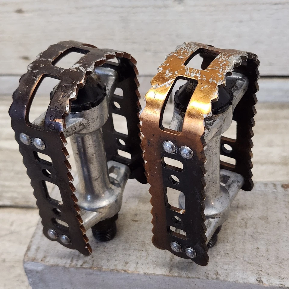 Pedais de BMX Victor Old School VP-450 9/16 em BMX Racing anos 80 liga MTB A3 - Imagem 1 de 4