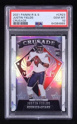 JUSTIN FIELDS 2021 Panini Rookies & Stars Crusade (RC) PSA Gem Mint 10! - image 1 of 2