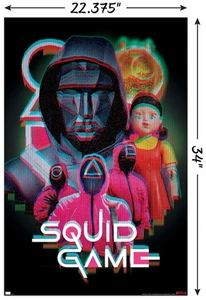 Netflix Squid Game Stagione 2 Bambola Giocattolo: Poster Tendenze P25588 Dimensioni: 22.375X34 - Foto 1 di 3