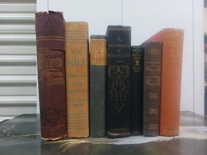 Vintage Lot Of 9 Books Good For Decoration - Imagen 1 de 21