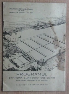 Official program of the world shooting Championship, Bucharest, Romania-1955 - Picture 1 of 1