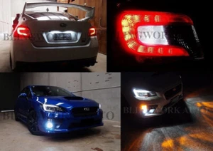 T10 LED Philips T20 Amber P13W DRL H8 Fog Light T15 Reverse for MY15-17 WRX STI - Picture 1 of 13