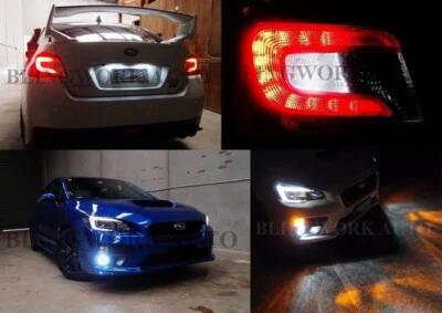 T10 LED Philips T20 Amber P13W DRL H8 Fog Light T15 Reverse for MY15-17 WRX STI - Image 1 of 4