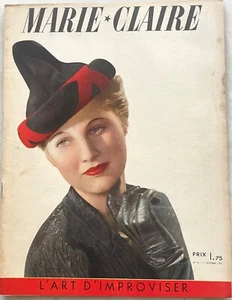 MARIE-CLAIRE n° 31 du 1 Octobre 1937 (1 ère année) ancienne revue mode chapeau - Picture 1 of 7
