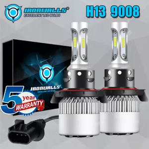3-Sides H13 9008 LED Headlight Bulb Hi/Lo Beam 1000W 360000LM Super Bright White - Foto 1 di 12
